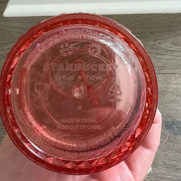 Starbucks 24oz Rose Gold Jeweled Tumbler - Picture 6 of 8